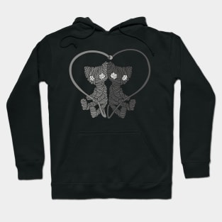 UNRAVEL 2 black and white Hoodie